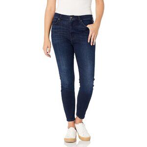 7 For All Mankind Womens Ankle Skinny Jeans Blue Denim Size 26